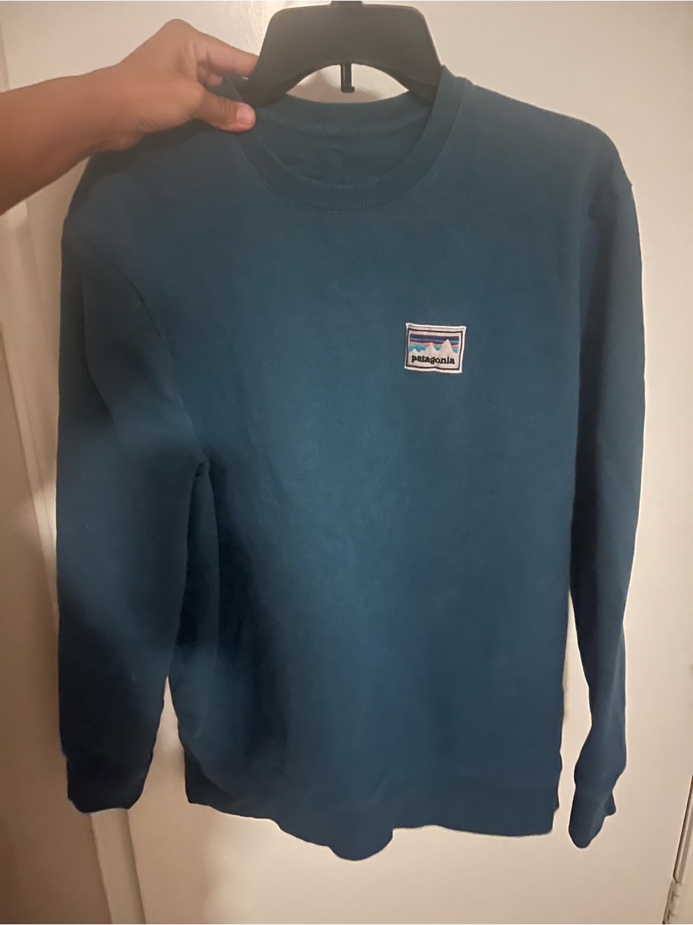 Patagonia Men’s Teal Crewneck Sweater Size Large